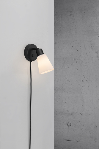 Skontrolujte Nástenné svietidlo Cole Black/Opal Nordlux
