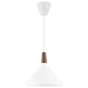 Závesné svietidlo Nordlux DFTP Nori 27 biele, ø27 cm, E27, orechové drevo small 2
