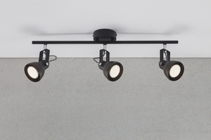 Aslak 3-spot Black Nordlux small 0