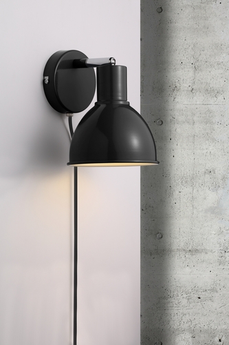 Skontrolujte Nástenné svietidlo Pop Black Nordlux