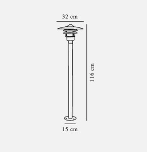 Lønstrup 32 záhradná stojaca lampa čierna Nordlux small 2