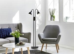 Ray Stmievateľná stojacia lampa Black Nordlux small 1