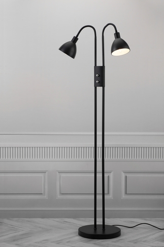 Skontrolujte Ray Stmievateľná stojacia lampa Black Nordlux