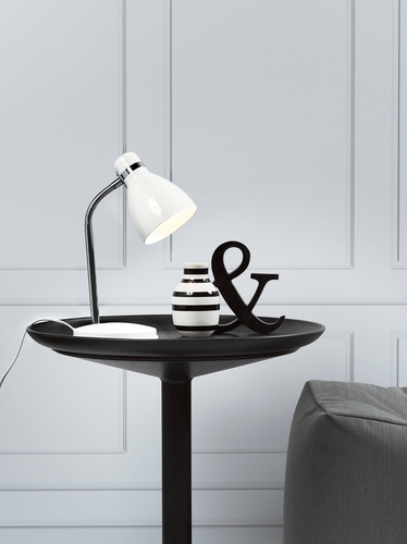 Skontrolujte Stolná lampa Cyclone White Nordlux