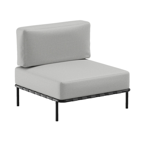 Skontrolujte Záhradná pohovka SIT SIT Outdoor SLAVE sivá 78 cm 100 % OLF nepr. oceľ