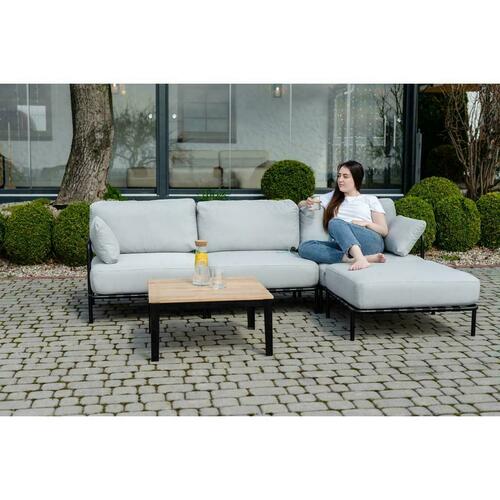 Skontrolujte Záhradná pohovka SIT SIT Outdoor SLAVE 3 miestna sivá s PUF modulom