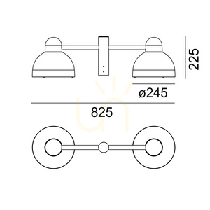 Dvojité stĺpové svietidlo NORLYS Koster 1155 hliníkové 2x E27 small 3