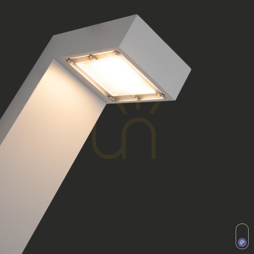 Skontrolujte Vonkajšie post svetlo NORLYS Asker 1319AL hliník LED 7,8W 4000K IP65 85 cm