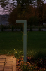 Vonkajší stĺpik NORLYS Asker 1320AL 7,7W 4000K IP65 LED strieborný 85 cm small 7