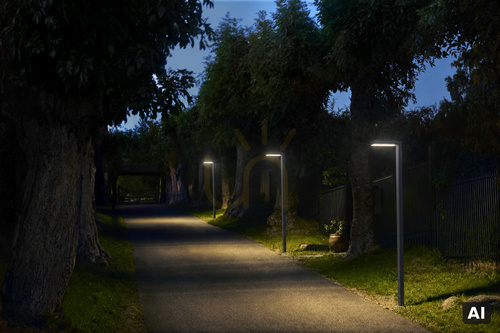 Skontrolujte Záhradné stĺpové svietidlo NORLYS Asker Pole Pro 1365GR grafitové LED 8,5 W 3000 K 236 cm DALI2