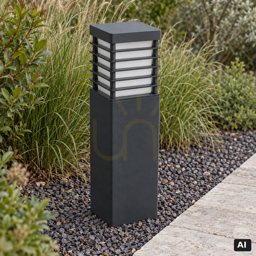 Skontrolujte Stĺpikové svietidlo NORLYS HALMSTAD 1489GR grafitové LED 8,5 W 3000 K 49 cm IP65