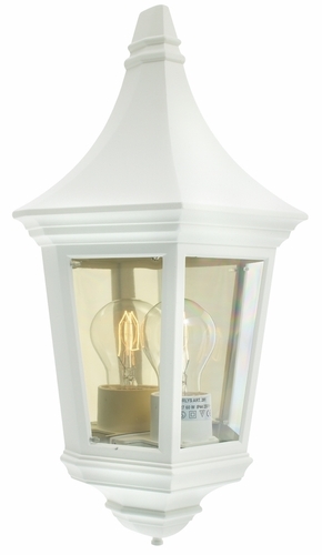 Skontrolujte Vonkajšie nástenné svietidlo NORLYS Venedig 261 biela E27 LED 9W 261WH