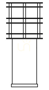 Záhradný stĺpik STOCKHOLM 289BL 49 cm E27 čierny NORLYS small 2