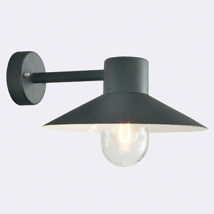 Vonkajšie nástenné svietidlo NORLYS LUND 290BL E27 čierne RAL 9005 small 0