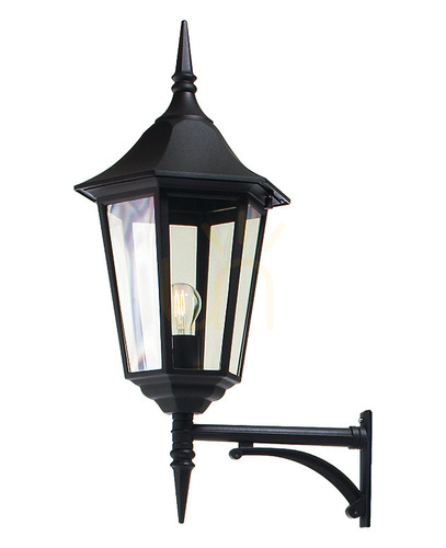 Skontrolujte Stĺpové svietidlo NORLYS Modena Big 3024BL čierne – lampáš na ramene, E27