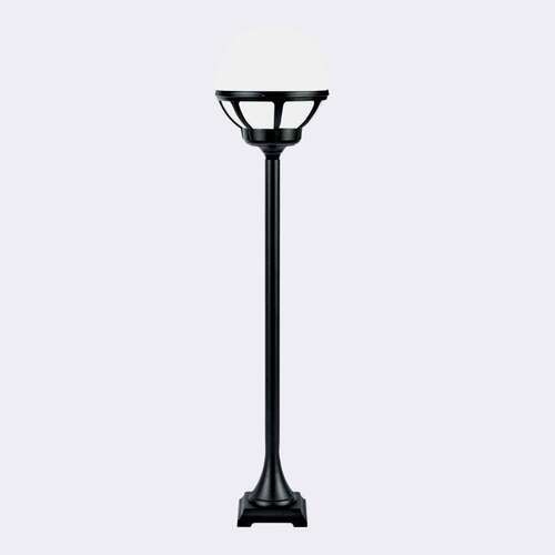 Skontrolujte BOLOGNA 315B E27 Black RAL9005 Norlys Sphere Light Post.