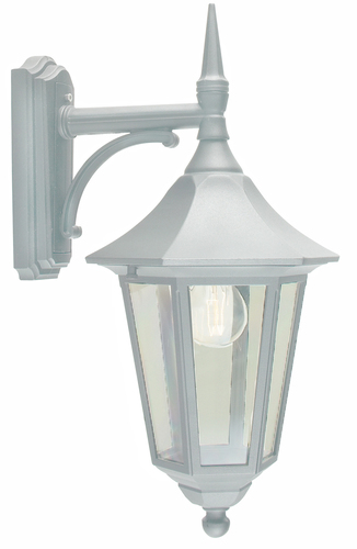 Skontrolujte Vonkajšie nástenné svietidlo NORLYS Modena 351 WH biele E27 LED 9W