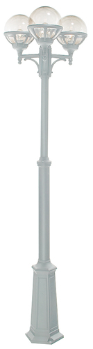 Skontrolujte BOLOGNA 364W biela E27 LED 3x9W záhradná/parková lampa.