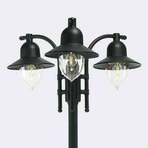 COMO 373B 3xE27 Black 9005 Záhradný/parkový lampáš Norlys. small 0