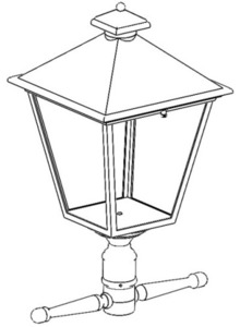 LED svietidlo na stĺp Norlys London 4112WH biele, 17,5 W, 3000 K small 0