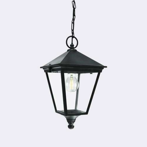 Skontrolujte IP 54 LONDON 481A/BL E27 čierna závesná lampa - prémiová NORLYS