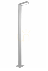 Záhradné stĺpové svietidlo LED Asker Pole 5126AL, 216 cm, 18 W, 4000 K, svetlosivé RAL 9006 – NORLYS small 4