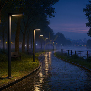 Stĺpové LED svietidlo NORLYS Asker Pole 5126GR grafitové, 18 W, 4000 K, 216 cm small 4