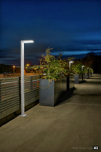Záhradné / parkové stĺpové svietidlo ASKER Pole PRO 5161AL hliník LED 8W 4000K 216 cm - NORLYS small 6