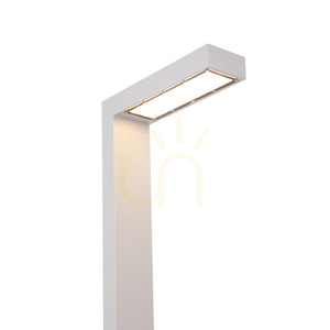 Záhradné stĺpové svietidlo LED Asker Pole Pro 5162AL, 216 cm, 8,5 W, 4000 K, svetlosivé RAL 9006 – NORLYS small 2