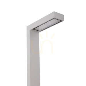 Svetelný stĺp Asker Pole Pro 5200AL svetlosivý LED 19,5W 3000K DALI2 350 cm NORLYS small 3