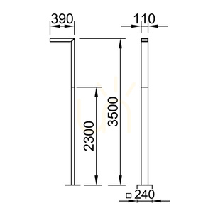 Asker Pole Pro 5202 Graphite Led 19.6W 3000K Eei D small 5
