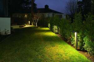 Vonkajšia stojacia LED lampa NORLYS Asker grafit 7,7W 4000K 5217GR small 2