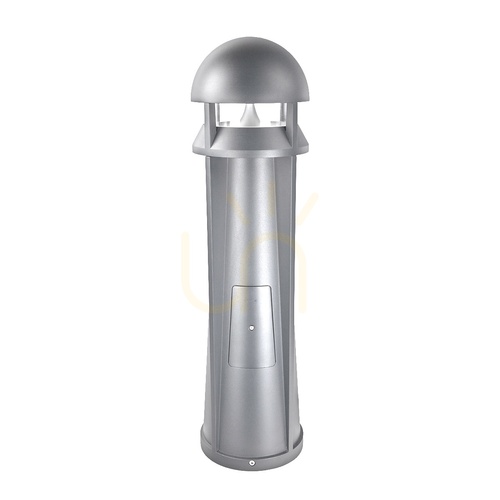 Skontrolujte Stĺpikové svietidlo NORLYS Narvik II 553AL LED 13,6 W 3000 K, číry difúzor, svetlosivé RAL 9006, 95 cm
