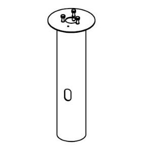 Skontrolujte Kovová základňa 6132 Do zeme 49 cm