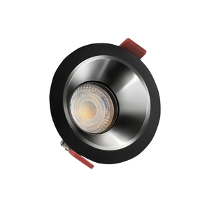 Fiale Comfort Anti Glare Gu10 250 V Ip20 Fi85x50mm Black Round Center Silver Movable small 0