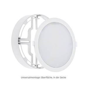 Algine Eco 2w1 povrchovo montované svietidlo 18 Ww 230 V 110st Ip20 Ik06 223x35mm biely okrúhly small 8