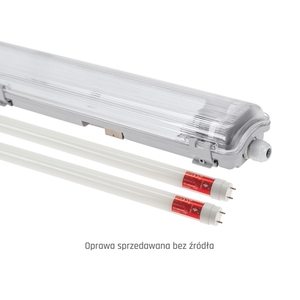 Limea Led Tube Slim Hermetic G13 2x120 250 V Ip65 1310x90x63 Mm Gray small 4