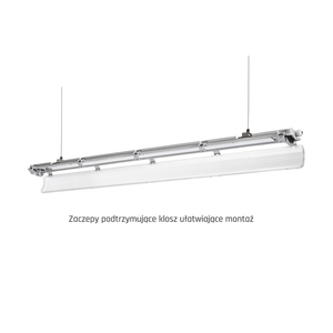 Limea Led Tube Slim Hermetic G13 2x120 250 V Ip65 1310x90x63 Mm Gray small 7