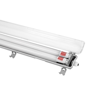 Limea Led Tube Slim Hermetic G13 2x120 250 V Ip65 1310x90x63 Mm Gray small 8