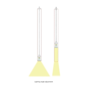 Chloe Slim Mr11 Pendant Base 250 V Ip20 40x500+1m kábel biely Nastaviteľný uhol svetla small 8