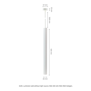 Chloe Slim Mr11 Pendant Base 250 V Ip20 40x500+1m kábel biely Nastaviteľný uhol svetla small 9