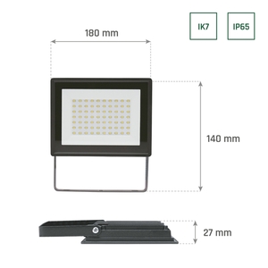 Noctis Lux 3 reflektor 50 W Cw 230 V Ip65 180x140x27mm čierny small 6