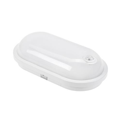 Skontrolujte Technic Channel Lamp 20 W Nw 230 V 120st Ip54 Ik07 270x145x70mm White Oval Motion Sensor Pir.