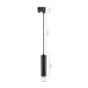 Madara Mini krúžok Gu10 závesný 3 F 230 V Ip20 Fi55*200mm čierny kábel 1m small 8