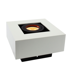 Mirora Gu10 Povrchová montáž Gu10 250 V Ip20 145 X145 X85mm Biely čierny štvorcový pohyblivý small 2