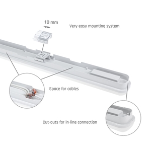 Limea Go Hermetic 1200mm 50 W Cw 230 V 120st Ip65 Ik07 1200 X60 X52mm biela small 5
