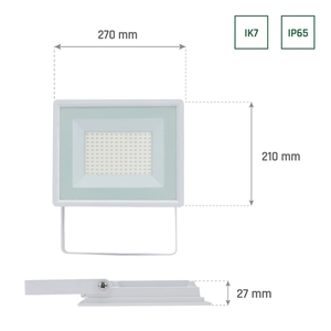 Noctis Lux 3 reflektor 100 Ww 230 V Ip65 270x210x27mm biely small 6