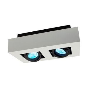 Mirora Gu10 X2 Povrchová montáž Gu10 250 V Ip20 255 X145 X85 mm Biela čierna obdĺžniková pohyblivá small 5
