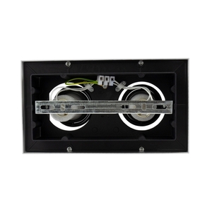 Mirora Gu10 X2 Povrchová montáž Gu10 250 V Ip20 255 X145 X85 mm Biela čierna obdĺžniková pohyblivá small 6