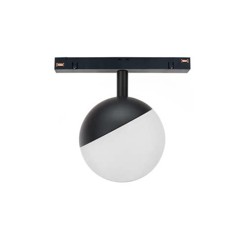 Skontrolujte Systém Shift Globe Sphere Osvetlenie na koľajnici 100x148mm 5W 165st Black Záruka 5 rokov.